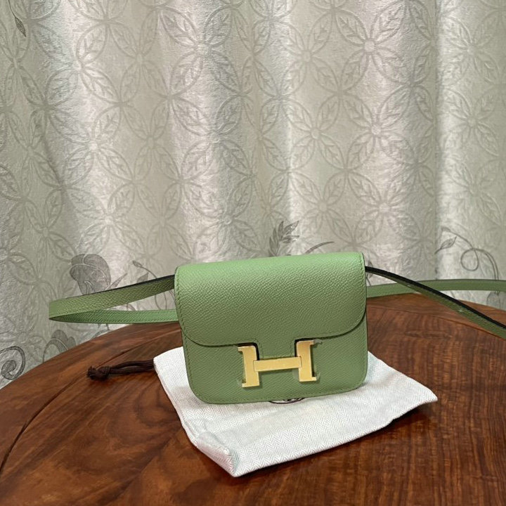 エルメス HERMES 063-H1081SJNG　2022年最新入荷 コンスタンス スリム ミニ ポケット ウェストバッグ 斜め掛け ショルダーバッグ クロスボディバッグ レディースかばん