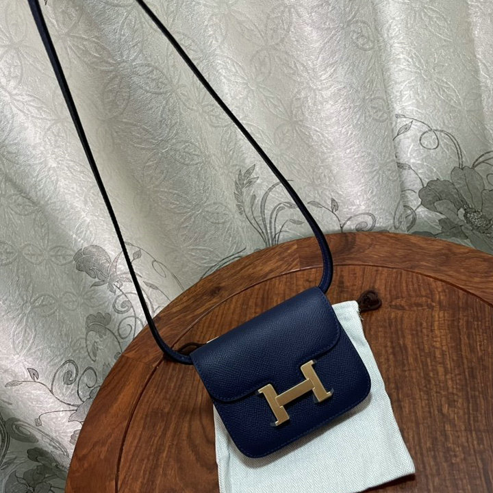 エルメス HERMES 063-H1081SJSL　2022年最新入荷 コンスタンス スリム ミニ ポケット ウェストバッグ 斜め掛け ショルダーバッグ クロスボディバッグ レディースかばん