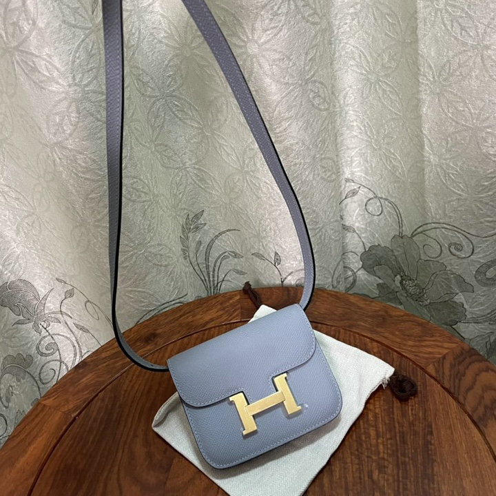 エルメス HERMES 063-H1081SJYL　2022年最新入荷 コンスタンス スリム ミニ ポケット ウェストバッグ 斜め掛け ショルダーバッグ クロスボディバッグ レディースかばん