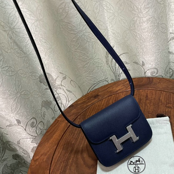 エルメス HERMES 063-H1081SYSL　2022年最新入荷 コンスタンス スリム ミニ ポケット ウェストバッグ 斜め掛け ショルダーバッグ クロスボディバッグ レディースかばん