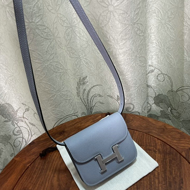 エルメス HERMES 063-H1081SYYL　2022年最新入荷 コンスタンス スリム ミニ ポケット ウェストバッグ 斜め掛け ショルダーバッグ クロスボディバッグ レディースかばん