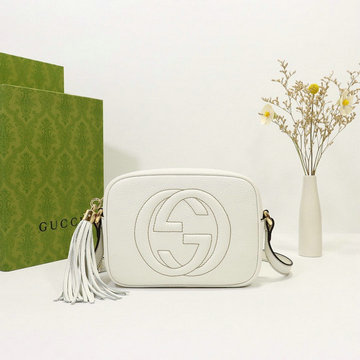 グッチ GUCCI 057-GG308364BS　2022年最新作 ソーホー レザー スモール ディスコバッグ カメラバッグ 斜め掛け ショルダーバッグ クロスボディバッグ