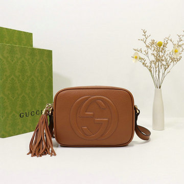 グッチ GUCCI 057-GG308364ZS　2022年最新作 ソーホー レザー スモール ディスコバッグ カメラバッグ 斜め掛け ショルダーバッグ クロスボディバッグ
