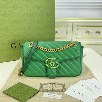 グッチ GUCCI 057-GG443497PGL　2022年最新入荷 GGマーモント スモール 斜め掛け ショルダーバッグ クロスボディバッグ レディースかばん カーフレザー