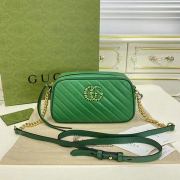 グッチ GUCCI 057-GG447632QGL　2022年最新入荷 GGマーモント スモール 斜め掛け ショルダーバッグ クロスボディバッグ レディースかばん カーフレザー