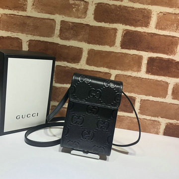 グッチ GUCCI 057-GG625571BK　2022年最新入荷 GGエンボス ミニバッグ 斜め掛け ショルダーバッグ 携帯ケース スマートフォンケース クロスボディバッグ