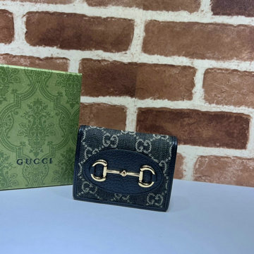 グッチ GUCCI 057-GG619417GXK　2022年最新入荷 ホースビット 1955 カードケース ショートウォレット 二つ折り短財布 小銭れ コインケース