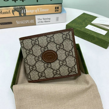 商品名称：グッチ GUCCI 057-GG671652SK　2022年最新入荷 インターロッキングG付き 二つ折り短財布 ショートウォレット カードケース 札入れ キャンパス レザー