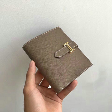 エルメス HERMES 063-HES20003SJDH　2022年最新入荷 ベアン コンパクト 二つ折り短財布 ショートウォレット 札入れ 小銭入れ カードケース ヴォーエプソン