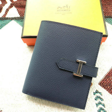 エルメス HERMES 063-HES20003SYBL　2022年最新入荷 ベアン コンパクト 二つ折り短財布 ショートウォレット 札入れ 小銭入れ カードケース ヴォーエプソン