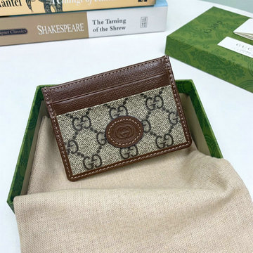 商品名称：グッチ GUCCI 057-GG673002SK　2022年最新入荷 インターロッキングG付き カードケース キャンパス レザー