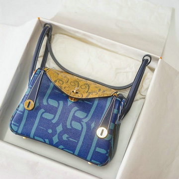 エルメス HERMES 063-HLD26TYJLZ　2022年最新入荷 リンディ 斜め掛け ショルダーバッグ クロスボディバッグ スクエアバッグ レザー