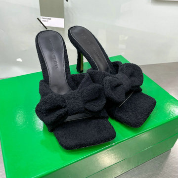 ボッテガヴェネタ BOTTEGAVENETA 26-BOVJ22002K　2022年春夏最新入荷 ストレッチ サンダル タオル ハイヒール ミュール ピンヒールシューズ レディースシューズ