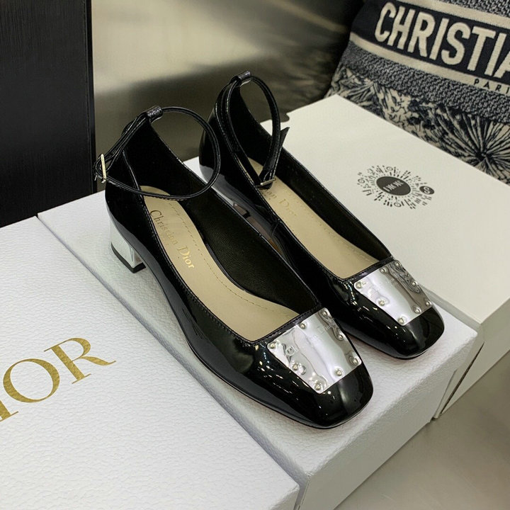 商品名称：クリスチャンディオール CHRISTIAN DIOR 26-CDJ22005D　2022年春夏最新入荷 ラ パリジェンヌ ディオール パンプス ローヒールシューズ スクエアヒール