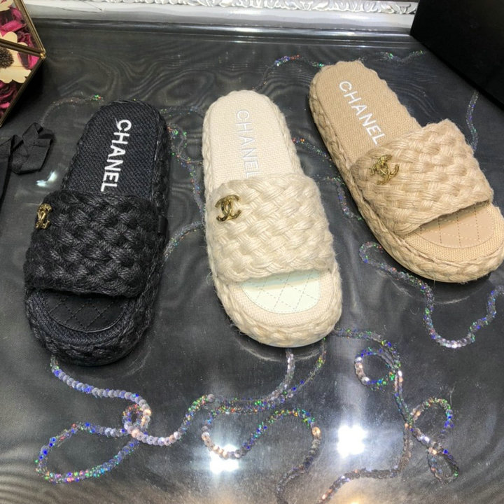 シャネル CHANEL 26-CHJ22012　2022年春夏最新入荷 厚底ミュール フラットスリッパ サマーサンダル ビーチサンダル レディースシューズ