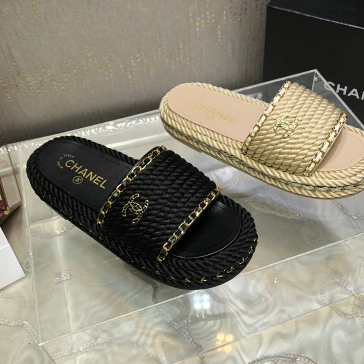 シャネル CHANEL 26-CHJ22013　2022年春夏最新入荷 厚底ミュール フラットスリッパ サマーサンダル ビーチサンダル レディースシューズ