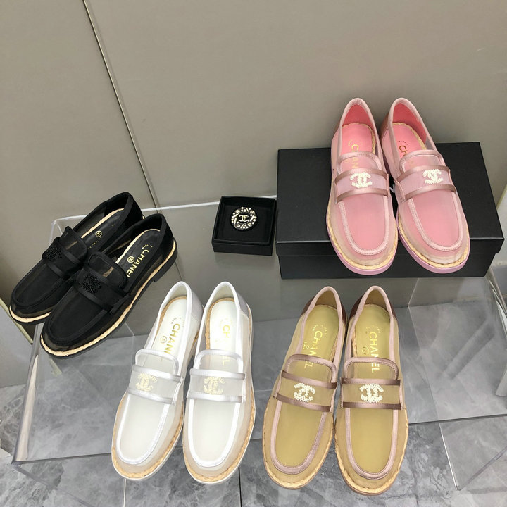 シャネル CHANEL 26-CHJ22020　2022年春夏最新入荷 ローファー ローヒールシューズ フラットシューズ レディース カジュアルシューズ