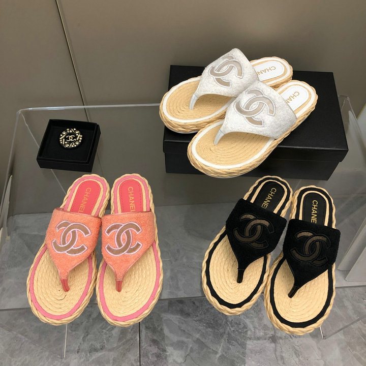 商品名称：シャネル CHANEL 26-CHJ22021　2022年春夏最新入荷 フリップフロップ 厚底 ミュール スライドサンダル スリッパ ビーチサンダル サマーサンダル フラットシューズ