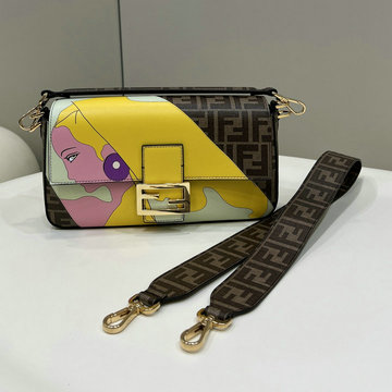 商品名称：フェンディ FENDI 168-FD8561KF　2022年最新入荷 バゲット トップハンドルバッグ 2way 斜め掛け ショルダーバッグ カーフレザー レディースかばん クロスボディバッグ
