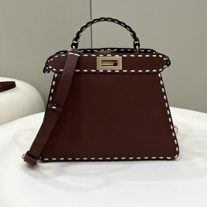 フェンディ FENDI 168-FD80013ZS　2022年最新入荷 ピーカブー アイシーユー ミディアム トートバッグ セレリアバッグ 2way 斜め掛け ショルダーバッグ クロスボディバッグ