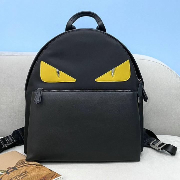 商品名称：フェンディ FENDI 168-FD231534BK　2022年最新入荷 アイモチーフ バックパック メンズ リュック カーフスキン リュックサック 大容量