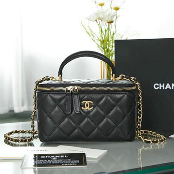 商品名称：シャネル CHANEL JS-CH2199BK　2021年最新入荷 スモール ヴァニティー ケース トップハンドルバッグ 斜め掛け ショルダーバッグ 化粧かばん クロスボディバッグ
