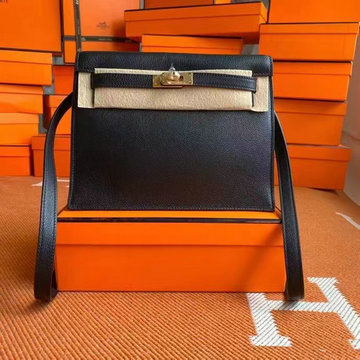 エルメス HERMES 063-HKD22SFJBK　2022年最新入荷 ケリー DanSe 22 ハンドバッグ ショルダーバッグ バックパック swift スイフト革