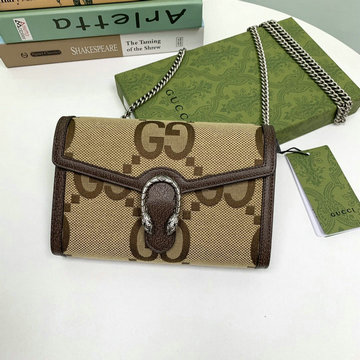 グッチ GUCCI 057-GG401231BXK　2022年最新入荷 ディオニュソス ミニ チェーンウォレット 斜め掛け ショルダーバッグ クロスボディバッグ レディースかばん キャンパス レザー