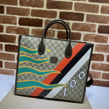 グッチ GUCCI 057-GG674148BXS　2022年最新入荷 ジオメトリック プリント ミディアム トートバッグ ハンドバッグ 2way ショルダーバッグ クロスボディバッグ