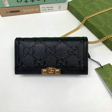 グッチ GUCCI 057-GG676155QBK　2022年最新入荷 チェーン付き GG ウォレット 斜め掛け ショルダーバッグ クロスボディバッグ レディースかばん