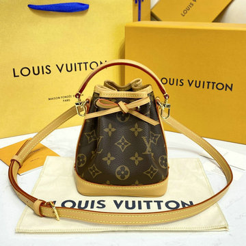ルイヴィトン LOUISVUITTON 057-M81266　2022年最新入荷 ナノ ノエ 斜め掛け ショルダーバッグ クロスボディバッグ ドローストリングバッグ