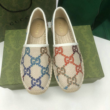 グッチ GUCCI 26-GGJ22033　2022年最新入荷 GGキルティング ウェメンズ エスパドリーユシューズ フラットシューズ ローファー レディースシューズ カジュアルシューズ キャンパス