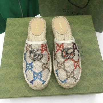 グッチ GUCCI 26-GGJ22032B　2022年最新入荷 GGキルティング ウェメンズ エスパドリーユ サンダル フラットミュール スリッパ レディースシューズ キャンパス