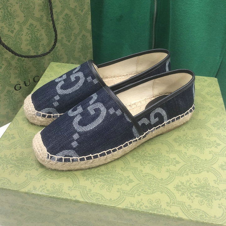 グッチ GUCCI 26-GGJ22042　2022年最新入荷 ェメンズ エスパドリーユシューズ フラットシューズ ローファー レディースシューズ カジュアルシューズ キャンパス