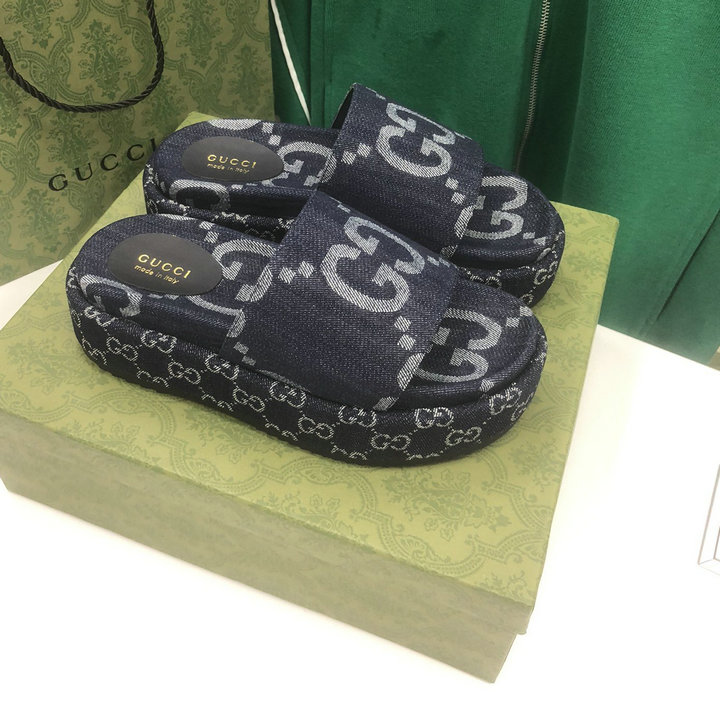 グッチ GUCCI 26-GGJ22043Z　2022年最新入荷 メンズ スライドサンダル フラットフォームミュール レディーススリッパ