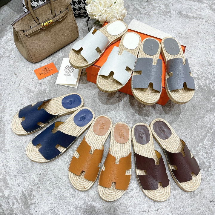 エルメス HERMES 26-HEJ22005S　2022年最新入荷 サンダル オラン スライドサンダル フラットミュール スリッパ メンズシューズ レザー