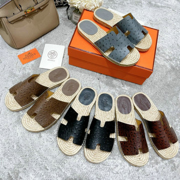 エルメス HERMES 26-HEJ22005T　2022年最新入荷 サンダル オラン スライドサンダル フラットミュール スリッパ メンズシューズ レザー