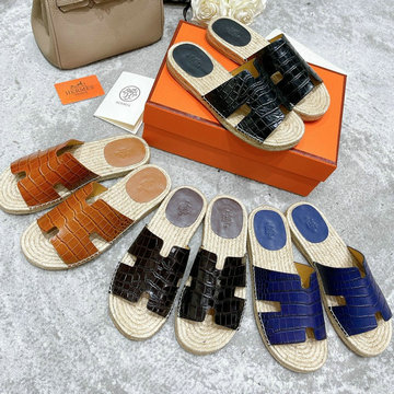 エルメス HERMES 26-HEJ22005E　2022年最新入荷 サンダル オラン スライドサンダル フラットミュール スリッパ レディースシューズ レザー