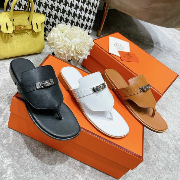 エルメス HERMES 26-HEJ22007　2022年最新入荷 アンピール サンダル フリップフロップ フラットミュール スライドサンダル スリッパ レディースシューズ