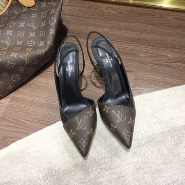 ルイヴィトン LOUISVUITTON 26-LVJ22019G　2022年最新入荷 シェリー イン パンプス ローヒールシューズ スリングパック ピンヒール レディースシューズ