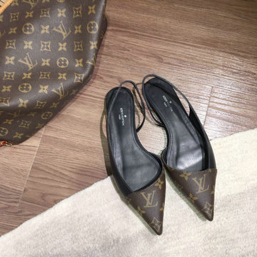 ルイヴィトン LOUISVUITTON 26-LVJ22019P　2022年最新入荷 シェリー イン パンプス フラットシューズ スリングパック レディースシューズ