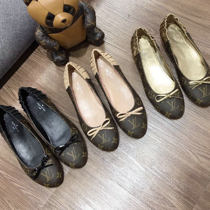 ルイヴィトン LOUISVUITTON 26-LVJ22016　2022年最新入荷 ジョイ ライン バレリーナ パンプス ローファーシューズ フラットシューズ レディースシューズ