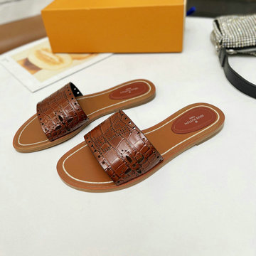ルイヴィトン LOUISVUITTON 26-LVJ22023PE　2022年最新入荷 ロックイット ライン ミュール スライドサンダル レディーススリッパ フラットサンダル サマーサンダル
