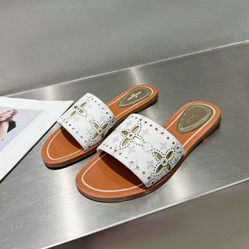 ルイヴィトン LOUISVUITTON 26-LVJ22023PK　2022年最新入荷 ロックイット ライン ミュール スライドサンダル レディーススリッパ フラットサンダル サマーサンダル
