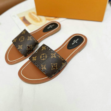 ルイヴィトン LOUISVUITTON 26-LVJ22023PP　2022年最新入荷 ロックイット ライン ミュール スライドサンダル レディーススリッパ フラットサンダル サマーサンダル