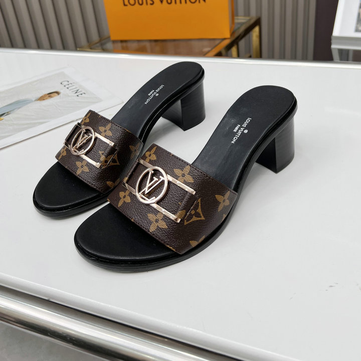 ルイヴィトン LOUISVUITTON 26-LVJ22023PP　2022年最新入荷 ロックイット ライン ミュール スライドサンダル レディーススリッパ フラットサンダル サマーサンダル