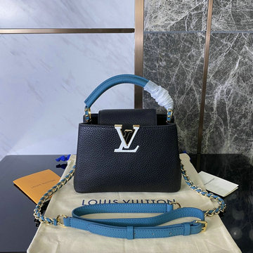 商品名称：ルイヴィトン LOUISVUITTON 057-M59653X　2022年最新入荷 カプシーヌ MINI トップハンドルバッグ トートバッグ ハンドバッグ 2way 斜め掛け ショルダーバッグ