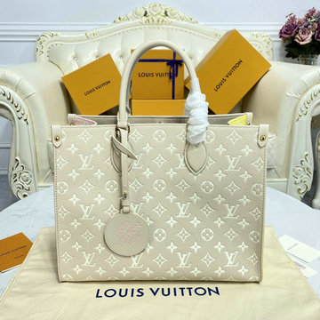 ルイヴィトン LOUISVUITTON 057-M46128　2022年最新入荷 オンザゴー MM ハンドバッグ トートバッグ ママバッグ ショッピングバッグ ウィメンズかばん グレインレザー