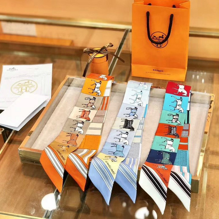 商品名称：エルメス HERMES AN-FDHE22001　2022年最新入荷 ツイリー ミッツァ スカーフ シルク バンドゥ マフラー ヘアバンド バッグバンド