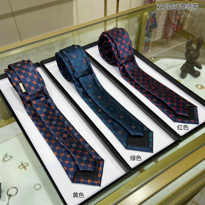 グッチ GUCCI AN-LDGG22003　2022年最新入荷 ネクタイ メンズ ビジネス インターロッキングG クローバー シルク タイ